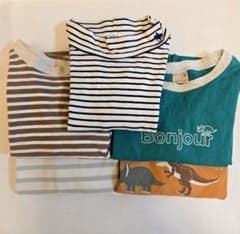 24h以内発送★petit main他 長袖Tシャツ 5枚セットのサムネイル