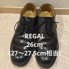 REGAL リーガル 2504 プレーントゥ 26cm 黒のサムネイル