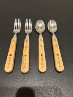 スノーピーク カトラリー4本セット ウッドパーティ 廃盤品 snow peak
