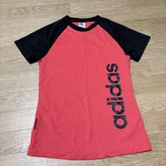 adidas レディース 半袖Tシャツ ピンク×ブラックのサムネイル