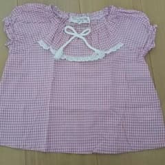 Rose 様専用　ピンクのチェックのトップスのサムネイル