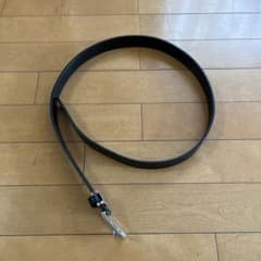 シンプルな黒のメンズベルトのサムネイル