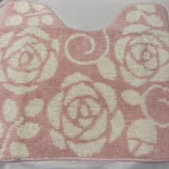 トイレマット　バラ　ローズ　花柄　ピンク　北欧のサムネイル