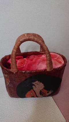 みかん様専用  粋！一閑張りカゴバッグのサムネイル