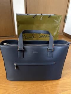 値下げ中！新品未使用　Paul Smith ビジネスバッグ ネイビーのサムネイル