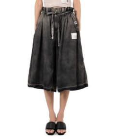 ミハラヤスヒロCotton Satin Shorts BLACK38 m77502475233_1.jpg?1749748295