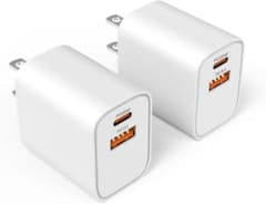 iphone充電器type-c PD 20W 2ポート充電器PSE認証2個セット