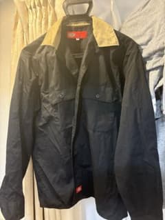 Dickies 長袖シャツ M ブラック/ベージュ