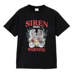 け*い様 映画 ちいかわ Tシャツ WARNING ブラック Lサイズ セイレー Lサイズ）ちいかわ 映画ちいかわ Tシャツ WARNING ブラック - メルカリ