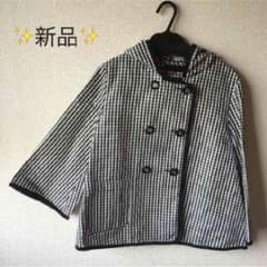 UNTITLED❤︎レインパーカー（黒×白）のサムネイル