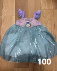 プリンセスドレス アリエル風 スパンコール　100cmのサムネイル
