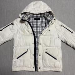 BURBERRY BLACK LABEL ダウンジャケット ホワイト早い者勝ち！ - メルカリ