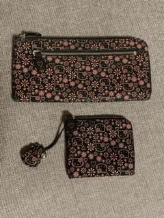 甲州伝統工芸品印傳屋 印伝×ハローキティ コラボ 長財布 小銭 カードのサムネイル