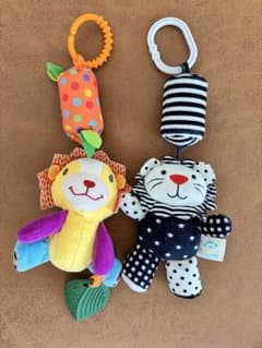 Happy Monkey ぬいぐるみ ラトル 2点セットのサムネイル