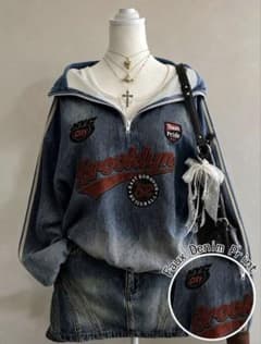 Brooklyn グラフィック ハーフジップ パーカーのサムネイル