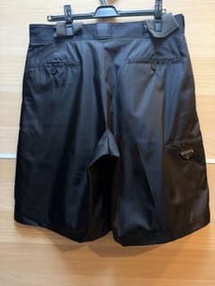 【新品タグ付】PRADA Re-Nylon バミューダパンツ ショーツ 黒 48のサムネイル