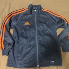 adidas キッズ 130 ジャージ ネイビー オレンジのサムネイル