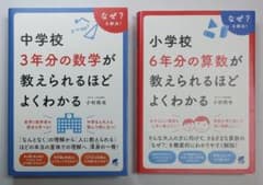 MATRIXさま売約済み『小学校6年分の算数が教えられるほどよくわかる』『中学校のサムネイル