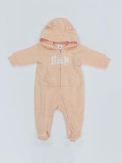 【baby Gap】ボディオール ピンク くま耳 フード付き 女の子のサムネイル