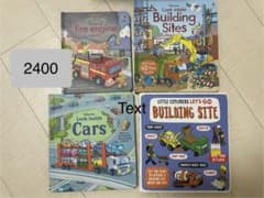 Usborne 英語しかけ絵本 4冊セット Cars 消防車 工事現場 - メルカリ