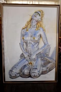 空山基HAJIME SORAYAMA ロボット版画 直筆サイン入り - メルカリ