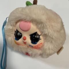 キーホルダー　ぬいぐるみ　フェイスぬいぐるみ ストラップ付き　りんごモチーフのサムネイル