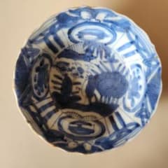 明朝末期(天啓年間1621~1627年)景徳鎮の輪花小皿 - メルカリ
