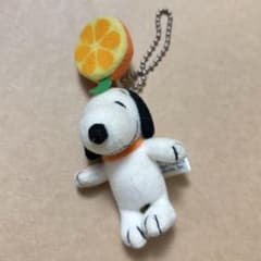 スヌーピー マスコット オレンジ付き　スヌーピーキーホルダーのサムネイル