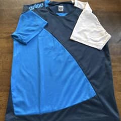 arena 半袖Tシャツ ネイビー×ブルー×ホワイトのサムネイル