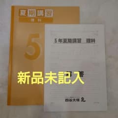 【新品未使用】四谷大塚　夏期講習 理科 　5年のサムネイル