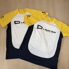 Liberta サッカー用シャツ イエロー/ネイビー160センチ2枚セット