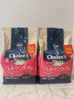 ChoiceS アレルゲンケア ドッグフード 3.0kg✖️2のサムネイル