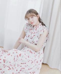リリアンカラット♡バリエーションプリントティアードワンピース チェリー リリアンカラット バリエーションプリントティアードワンピース