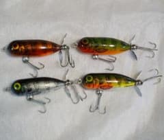HEDDON ヘドン　タイニートーピード　ナチュラルカラー　4個セットのサムネイル