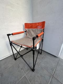 【平成レトロ】Coleman Slim Chair DX オレンジ/ベージュのサムネイル