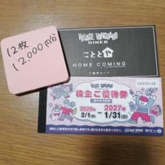 ヴィレッジヴァンガード 株主優待券12枚綴り こととや優待カードのサムネイル