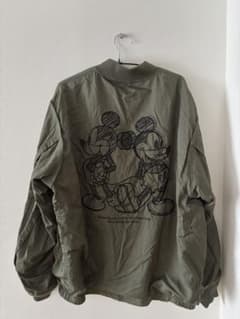 GU×UNDERCOVER ミッキー ブルゾン カーキ Lのサムネイル