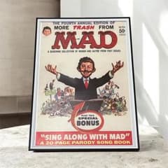 額縁付き】A2 ポスター MAD Magazine マッドマガジン 赤白 - メルカリ