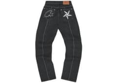 Corteiz C-Star Stitch-Down Jeans Black - メルカリ