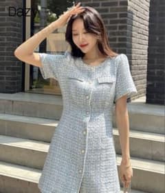 SHEIN DAZY ワンピース ツイードワンピースのサムネイル