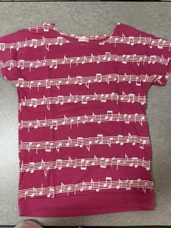 ピンク　Tシャツ　音符のサムネイル