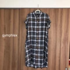 【marikoさん専用です】シャツワンピース　gymphlexのサムネイル