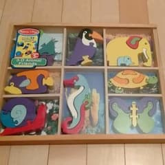 melissa & doug 3D animal friend 木製パズルのサムネイル