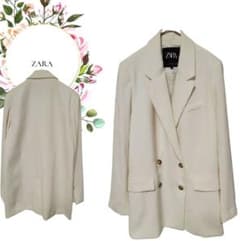 ザラZARA】ダブルテーラードブレストジャケット【М】オフィス通勤オフ