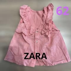 ZARA ベビー ノースリーブ ブラウス ピンク 62cmのサムネイル