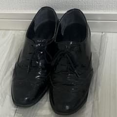DIANA エナメル レザー レースアップシューズ ブラック 23.5cm - メルカリ