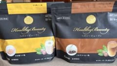 Healthy Beauty プロテイン きな粉ラテ・ミルクコーヒー 2袋のサムネイル