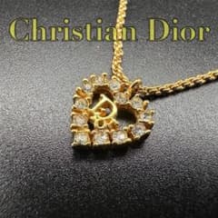 極美品✨ Dior ネックレス CD ロゴ ラインストーン 希少 刻印 2044