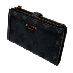 GUESS ゲス 長財布 モノグラム ラウンドファスナー リストストラップ付きのサムネイル