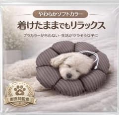 犬用 ソフトエリザベスカラー Sサイズ(ブラウン)のサムネイル